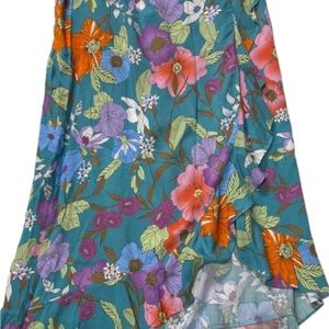 NWT Rachel Roy Ruffle Wrap Print Skirt Size S